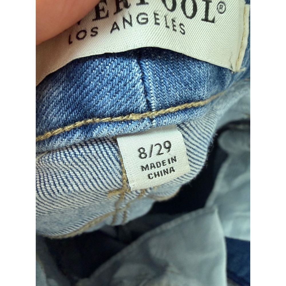 Liverpool Los Angeles Womens Frayed Hem Cropped Jeans Medium Wash Blue Size 8/29 - Picture 6 of 9